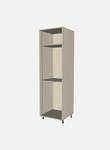 Open Closet Unit with Two Fixed Shelves