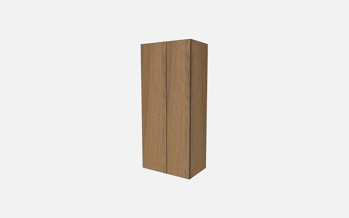 Double Door with One Fixed Shelf & One Adjustable Shelf