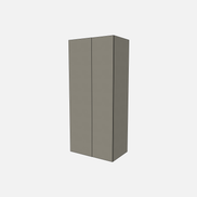 Double Door with One Fixed Shelf & One Adjustable Shelf