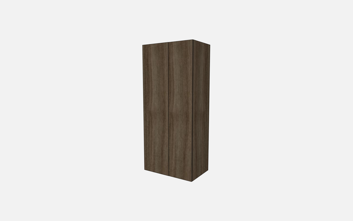 Double Door with Two Fixed Shelves, Three Adjustable Shelves & Four Trays