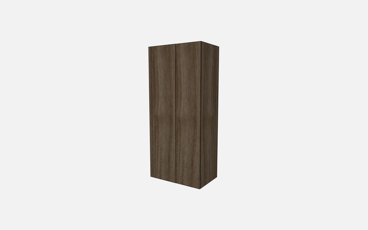 Double Door with Two Fixed Shelves, Three Adjustable Shelves & Four Trays