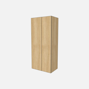Double Door with One Fixed Shelf & One Adjustable Shelf