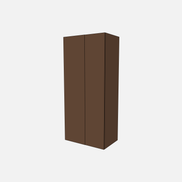Double Door with Two Fixed Shelves, Three Adjustable Shelves & Four Trays