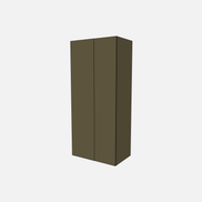 Double Door with Two Fixed Shelves, Three Adjustable Shelves & Four Trays