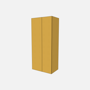 Double Door with Two Fixed Shelves, Three Adjustable Shelves & Four Trays