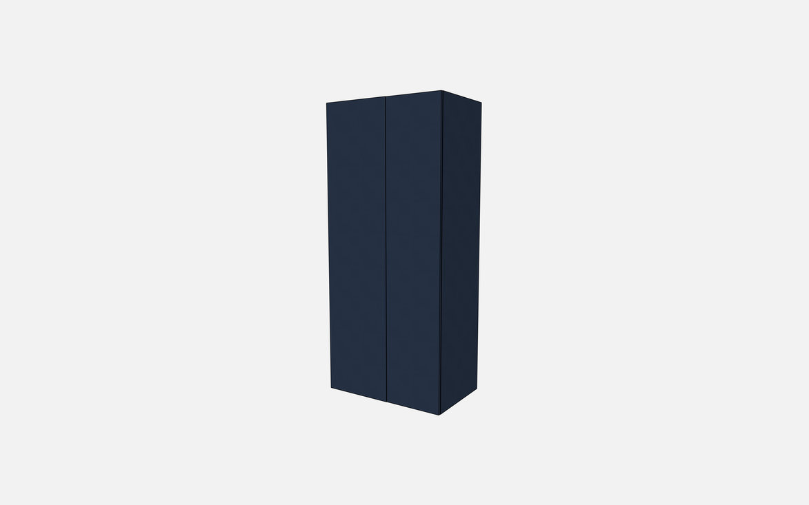 Double Door with One Fixed Shelf & One Adjustable Shelf