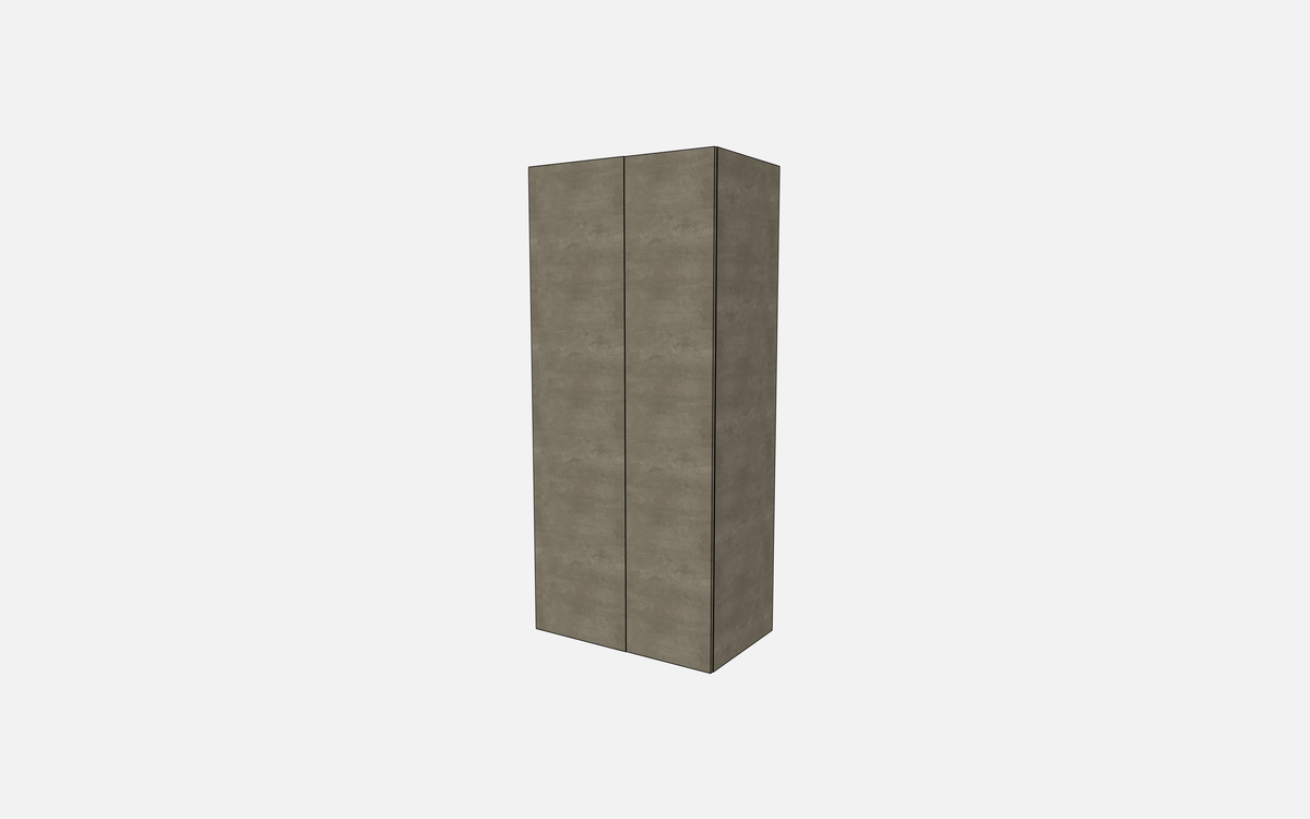 Double Door with Two Fixed Shelves, Three Adjustable Shelves & Four Trays