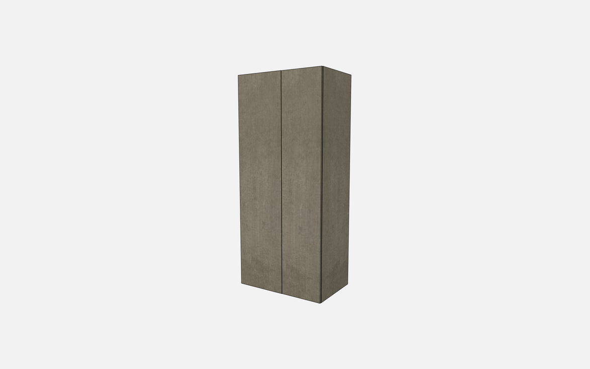 Double Door with Two Fixed Shelves, Three Adjustable Shelves & Four Trays