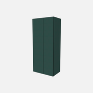 Double Door with One Fixed Shelf & One Adjustable Shelf