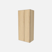 Double Door with One Fixed Shelf & One Adjustable Shelf