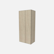 Double Door with Two Fixed Shelves, Three Adjustable Shelves & Four Trays