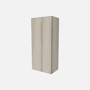 Double Door with One Fixed Shelf & One Adjustable Shelf
