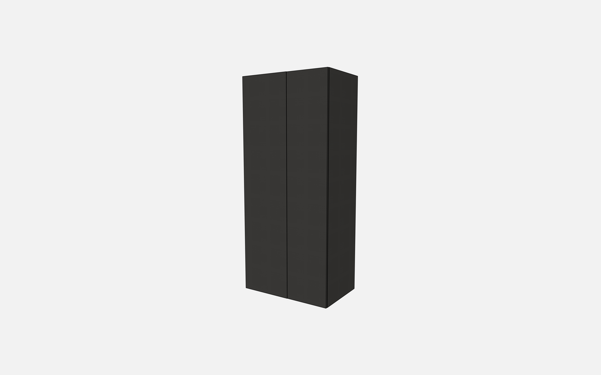 Double Door with One Fixed Shelf & One Adjustable Shelf