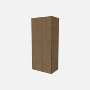 Double Door with Two Fixed Shelves, Three Adjustable Shelves & Four Trays