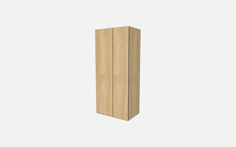 Double Door with Two Fixed Shelves & Four Trays