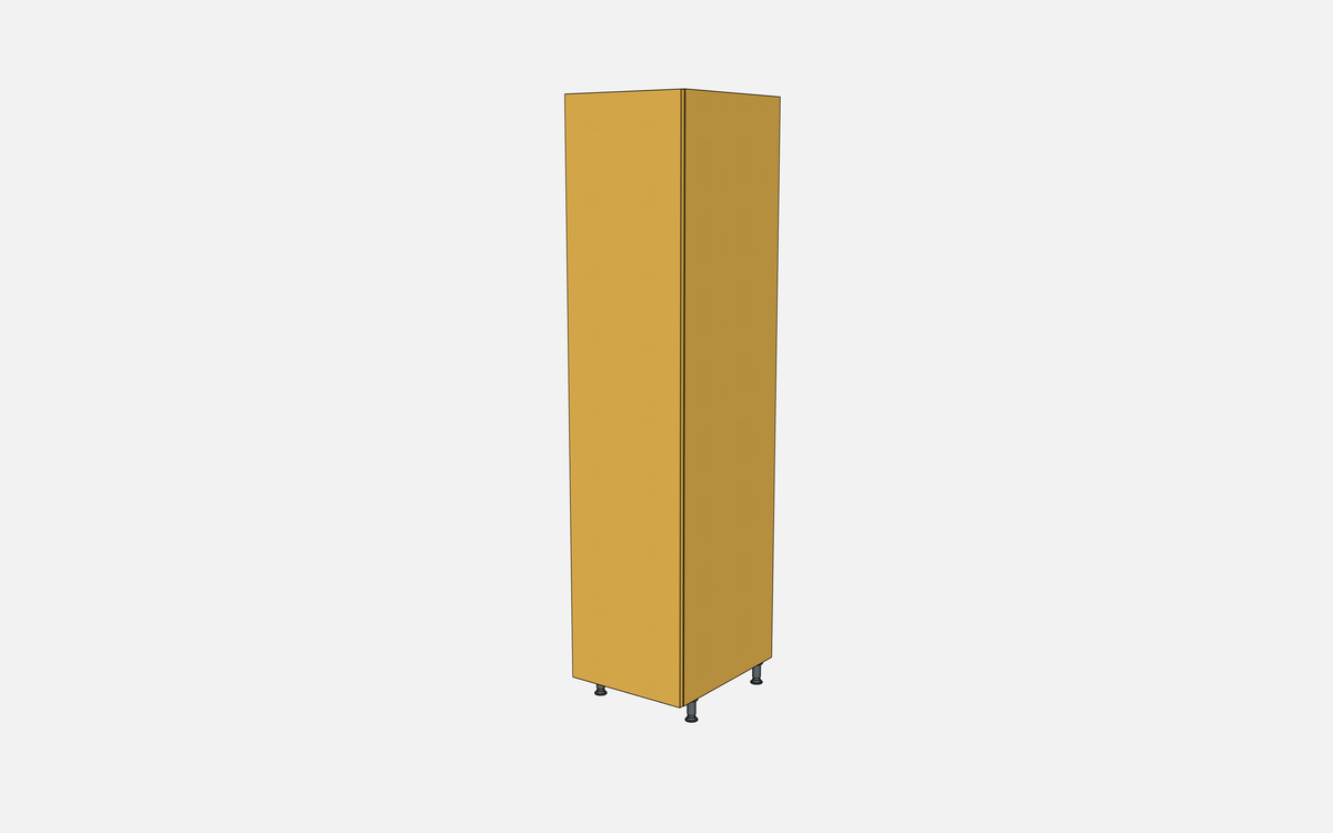 Left-Hinged Closet Cabinet with Two Fixed Shelves, Three Adjustable Shelves & Four Trays
