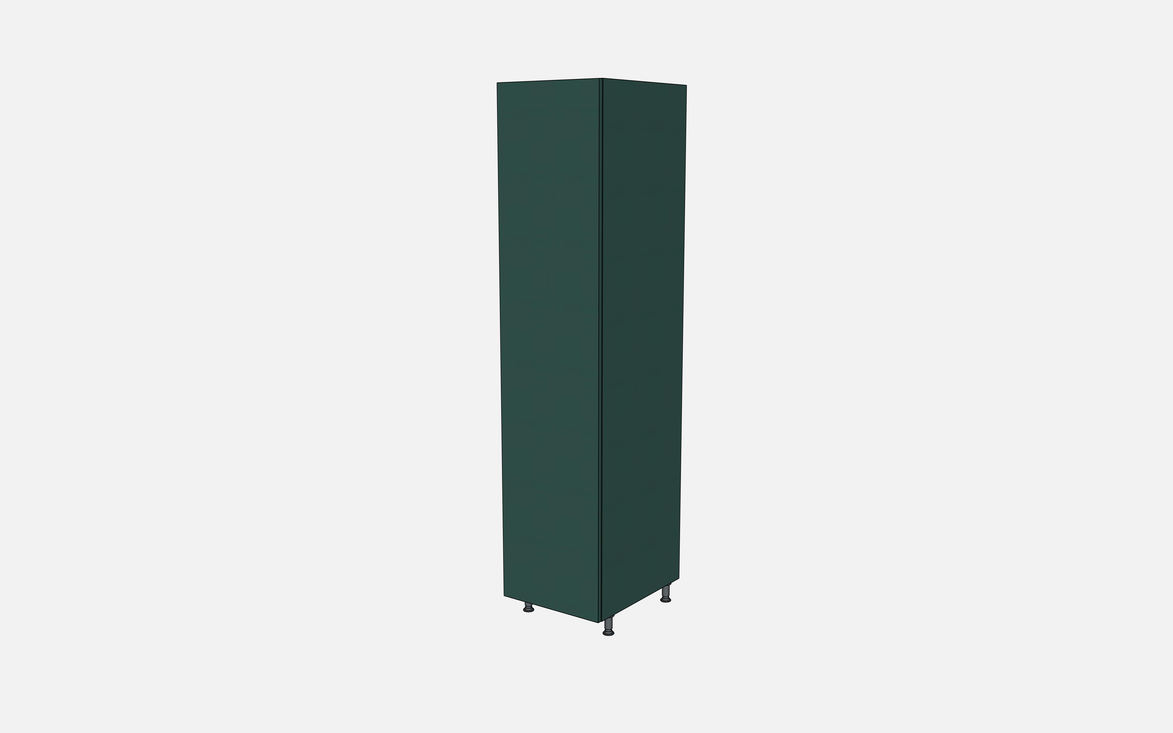 Right-Hinged Closet Cabinet with Two Fixed Shelves, Three Adjustable Shelves & Four Trays