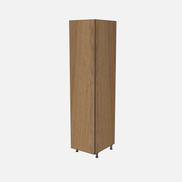 Left-Hinged Closet Cabinet with Two Fixed Shelves & Four Trays