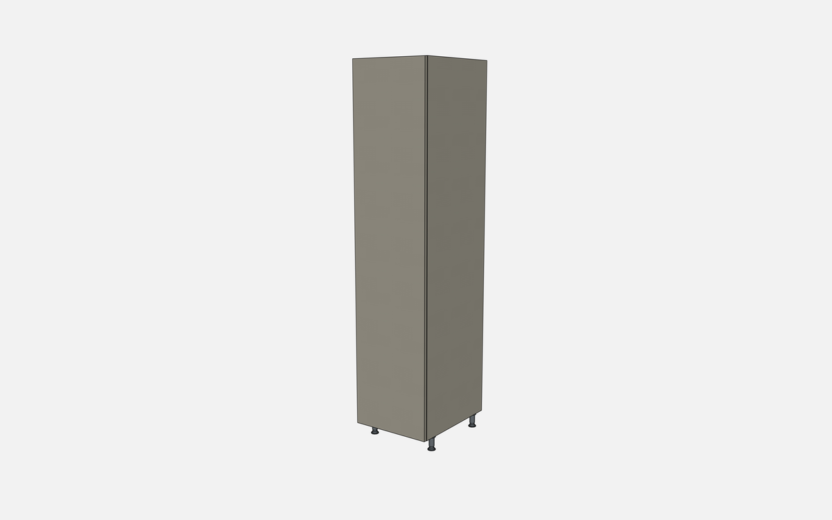 Left-Hinged Closet Cabinet with Two Fixed Shelves, Three Adjustable Shelves & Four Trays