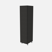 Left-Hinged Closet Cabinet with Two Fixed Shelves & Four Trays