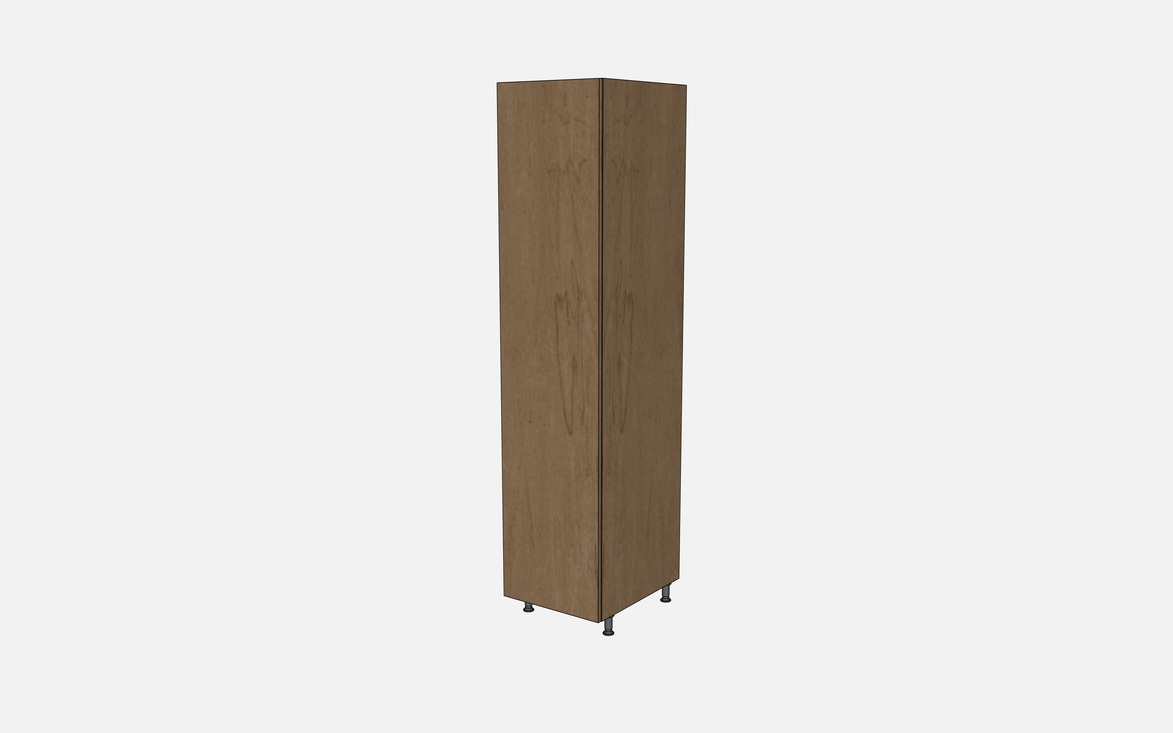Right-Hinged Closet Cabinet with Two Fixed Shelves, Three Adjustable Shelves & Four Trays