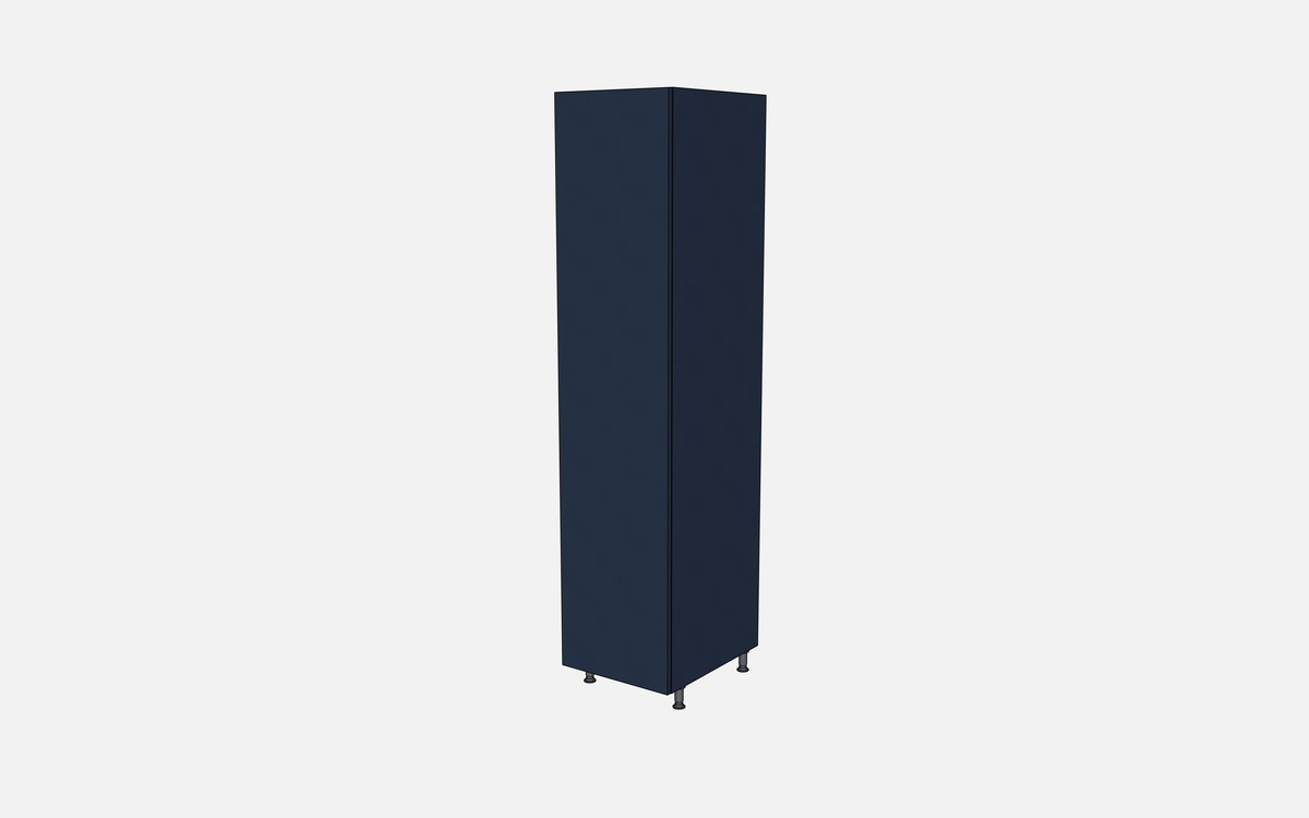 Left-Hinged Closet Cabinet with Two Fixed Shelves & Four Trays