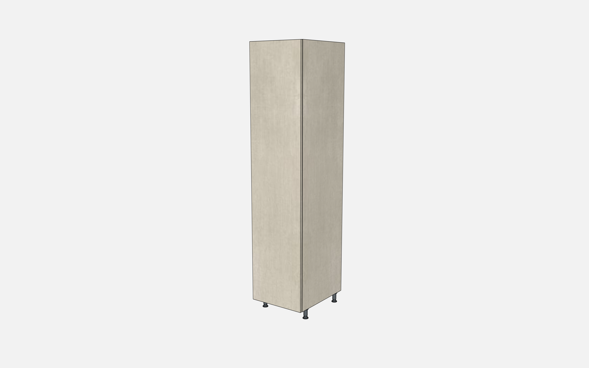 Right-Hinged Closet Cabinet with Two Fixed Shelves, Three Adjustable Shelves & Four Trays