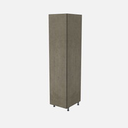 Left-Hinged Closet Cabinet with Two Fixed Shelves