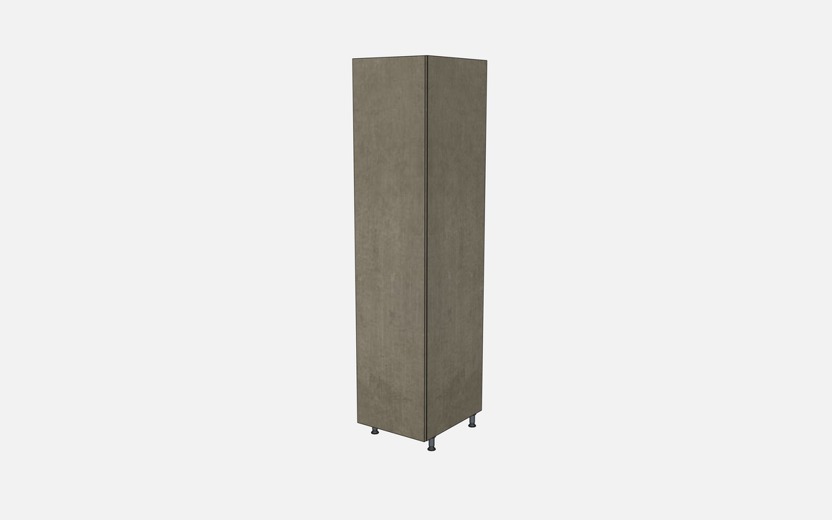 Right-Hinged Closet Cabinet with Two Fixed Shelves, Three Adjustable Shelves & Four Trays