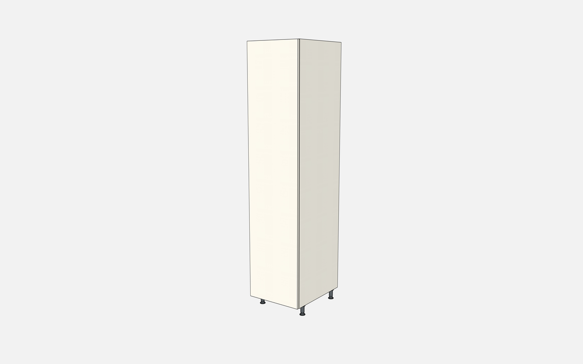 Left-Hinged Closet Cabinet with Two Fixed Shelves, Three Adjustable Shelves & Four Trays