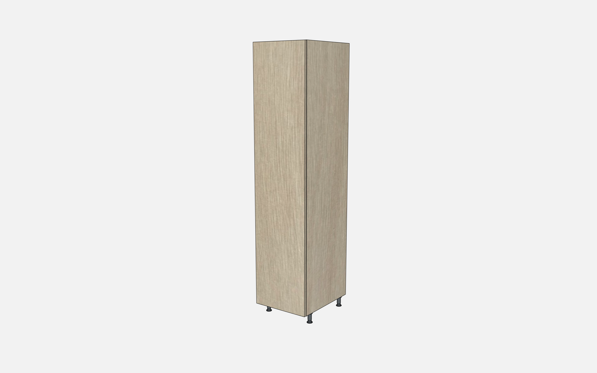 Left-Hinged Closet Cabinet with Two Fixed Shelves, Three Adjustable Shelves & Four Trays