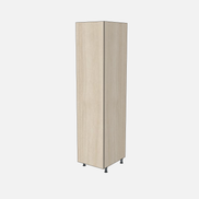 Left-Hinged Closet Cabinet with One Fixed Shelf & One Adjustable Shelf
