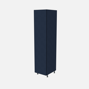 Left-Hinged Closet Cabinet with One Fixed Shelf & One Adjustable Shelf