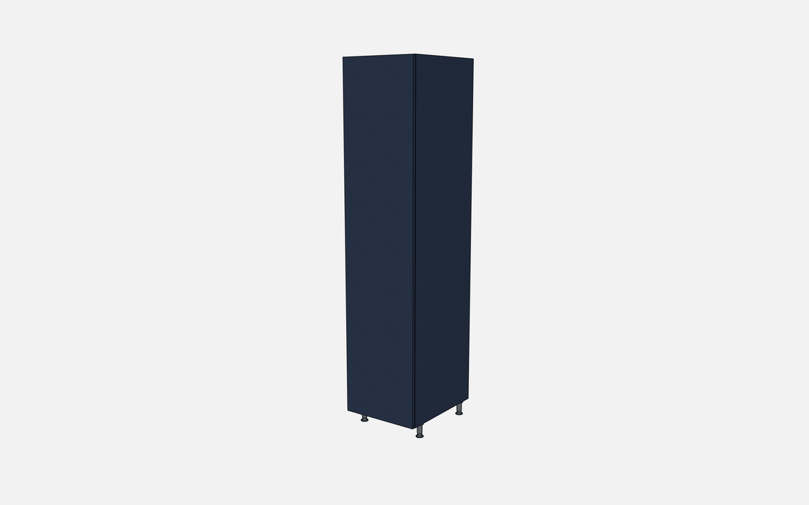 Left-Hinged Closet Cabinet with One Fixed Shelf & One Adjustable Shelf