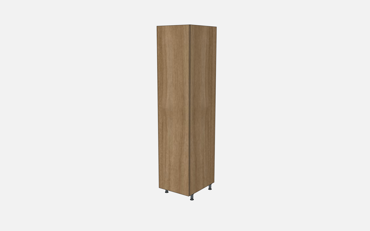 Left-Hinged Closet Cabinet with Two Fixed Shelves, Three Adjustable Shelves & Four Trays