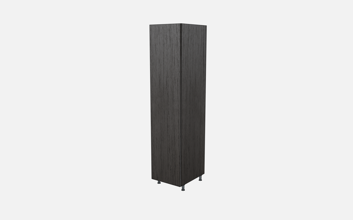 Right-Hinged Closet Cabinet with Two Fixed Shelves, Three Adjustable Shelves & Four Trays