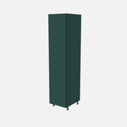 Left-Hinged Closet Cabinet with Two Fixed Shelves & Four Trays