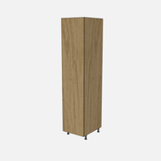Left-Hinged Closet Cabinet with One Fixed Shelf & One Adjustable Shelf