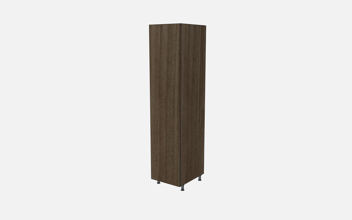 Left-Hinged Closet Cabinet with Two Fixed Shelves, Three Adjustable Shelves & Four Trays
