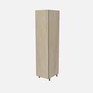Left-Hinged Closet Cabinet with Two Fixed Shelves & Four Trays