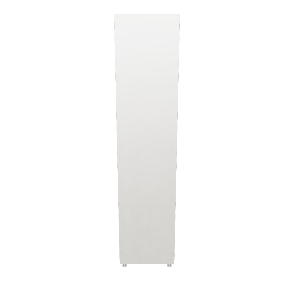 Left-Hinged Closet Cabinet with Two Fixed Shelves & Four Trays